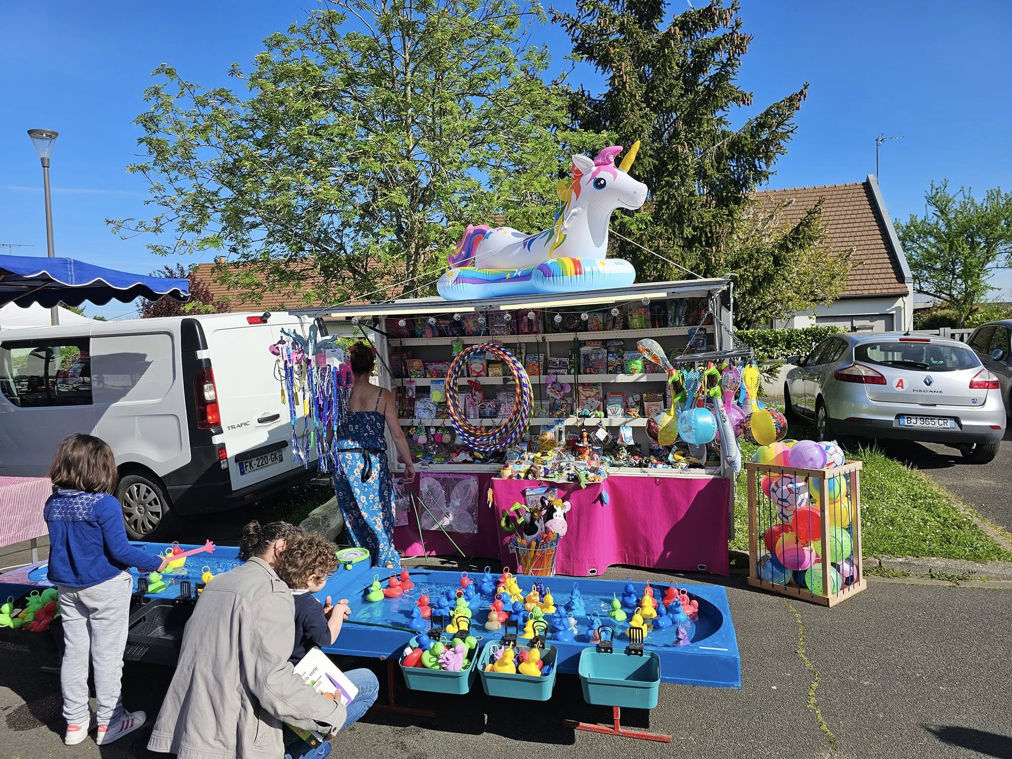Stand de pêche aux canards